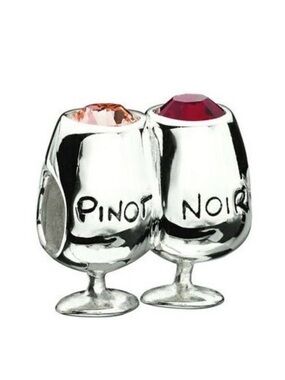 Chamilia Pinot Noir -Pinot Grigio  Charm Swarovski Crystals